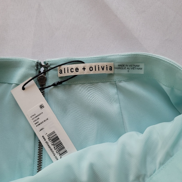 NWT Alice + Olivia Pleated Mini Skirt - size 0 - Picture 3 of 7